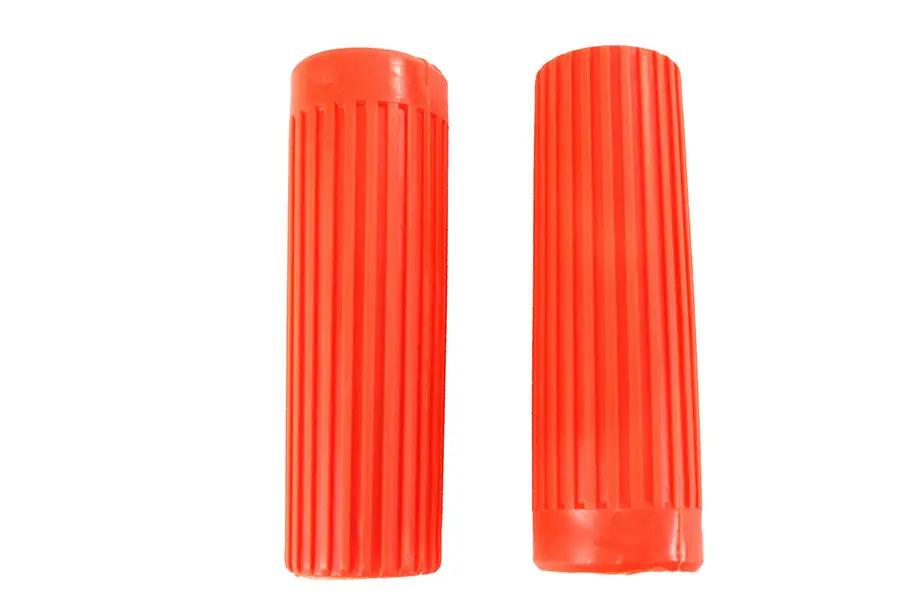 V-Twin Replica Handlebar Grip Set Orange for Harley Davidson FX (1974-1983) by V-Twin