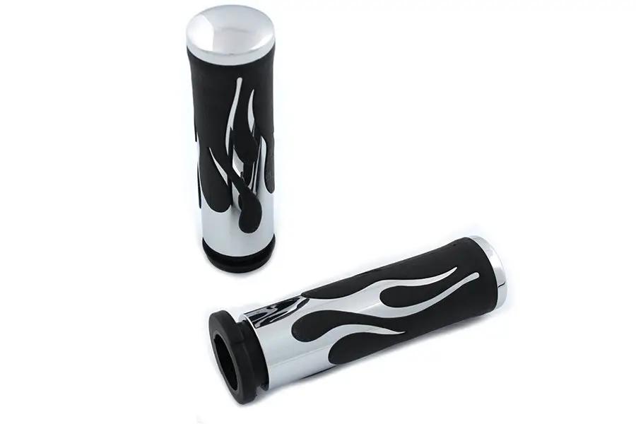 V-Twin Throttle By Wire Flame Style Grip Set for Harley Davidson FLT Models (Part H17-0571T) by V-Twin