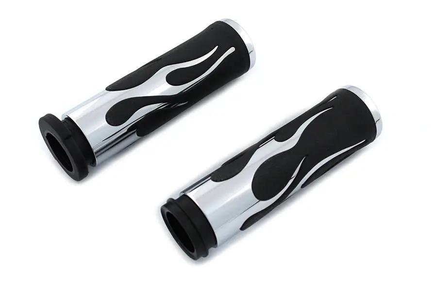 V-Twin Throttle By Wire Flame Style Grip Set for Harley Davidson FLT Models (Part H17-0571T) by V-Twin