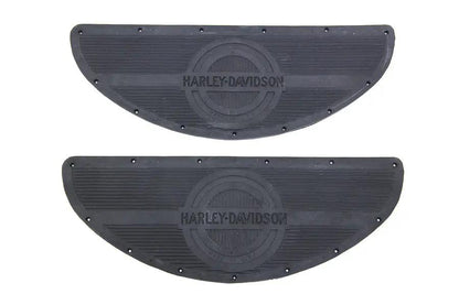 V-Twin Black Rubber Footboard Mat Set for Harley Davidson FL 1940-1949 by V-Twin