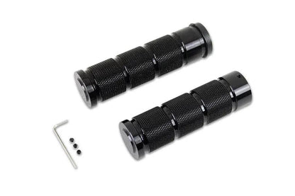 Wyatt Gatling Black Retro Throttle by Wire Grip Set for Harley Davidson Touring Models by Wyatt Gatling