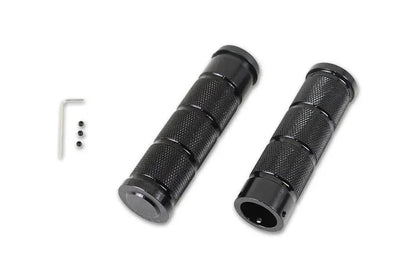Wyatt Gatling Black Retro Throttle by Wire Grip Set for Harley Davidson Touring Models by Wyatt Gatling