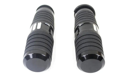 V-Twin Hand Grip Set in Black for Harley Davidson FLT Models (Part #78481B) by V-Twin