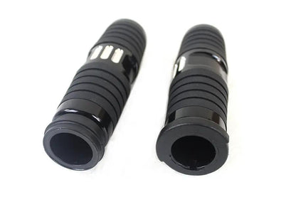 V-Twin Hand Grip Set in Black for Harley Davidson FLT Models (Part #78481B) by V-Twin