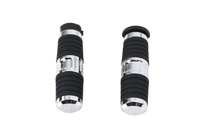 V-Twin Hand Grip Set Chrome for Harley Davidson FLT Models by V-Twin