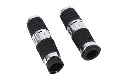 V-Twin Hand Grip Set Chrome for Harley Davidson FLT Models by V-Twin