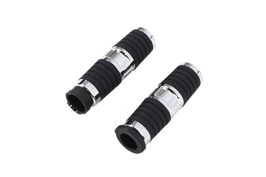 V-Twin Hand Grip Set Chrome for Harley Davidson FLT Models by V-Twin