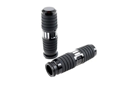 V-Twin Hand Grip Set in Black for Harley Davidson FLT Models (Part #78497B) by V-Twin