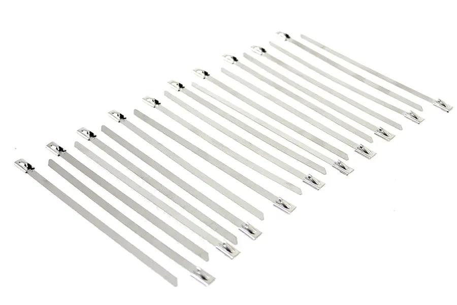 V-Twin 40205A Stainless Steel Cable Ties - Pack of 20 by V-Twin