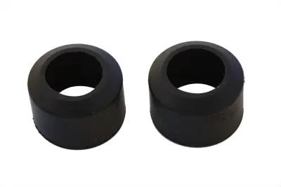 V-Twin 33mm Rubber Fork Boots Black - Fits Harley Davidson FX and XL 1971-1972 by V-Twin