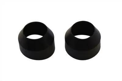 V-Twin 71482 35mm Rubber Fork Boots Black for Harley Davidson FX and FXE Models by V-Twin