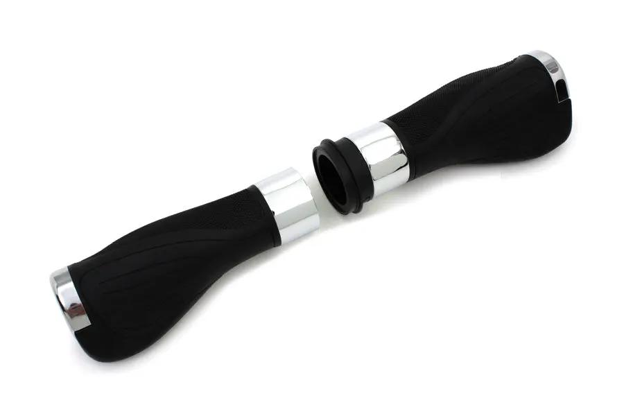 V-Twin Wyatt Gatling Donkey Style Handlebar Grip Set for Harley Davidson Models by V-Twin