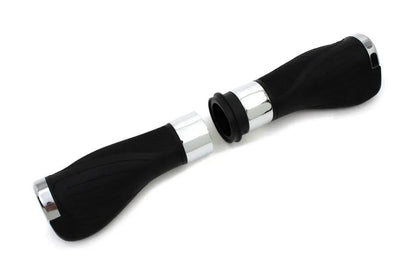 V-Twin Wyatt Gatling Donkey Style Handlebar Grip Set for Harley Davidson Models by V-Twin