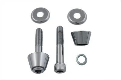 V-Twin Tapered Cone Riser Kit Chrome – 3 Inch Bolt Set for Motorcycle Riser Enhancement by V-Twin