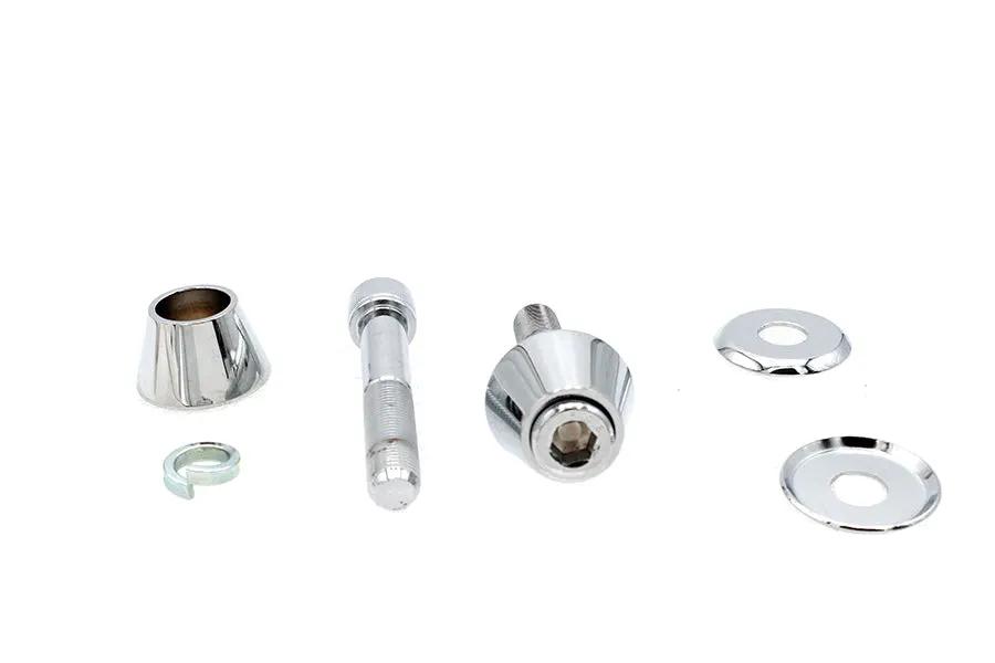 V-Twin Tapered Cone Riser Kit Chrome – 3 Inch Bolt Set for Motorcycle Riser Enhancement by V-Twin