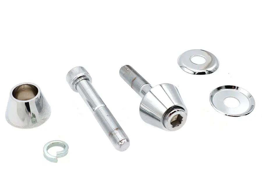 V-Twin Tapered Cone Riser Kit Chrome – 3 Inch Bolt Set for Motorcycle Riser Enhancement by V-Twin