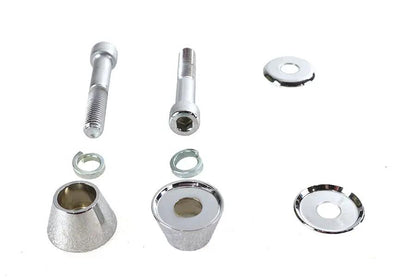 V-Twin Cone Head Riser Mount Kit with Chrome Billet Design - Part 28-0951 by V-Twin