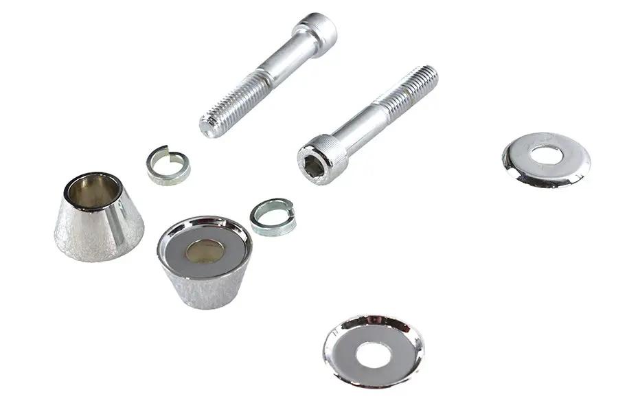 V-Twin Cone Head Riser Mount Kit with Chrome Billet Design - Part 28-0951 by V-Twin