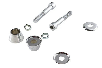 V-Twin Cone Head Riser Mount Kit with Chrome Billet Design - Part 28-0951 by V-Twin