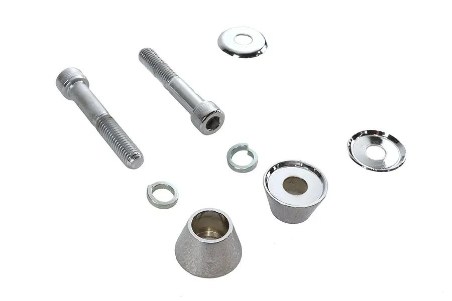 V-Twin Cone Head Riser Mount Kit with Chrome Billet Design - Part 28-0951 by V-Twin