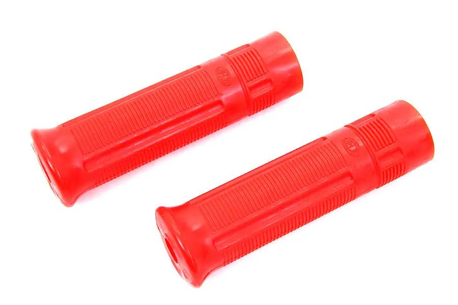 V-Twin Red Beck Plastic Grip Set for 1936-1952 Indian Chiefs by V-Twin