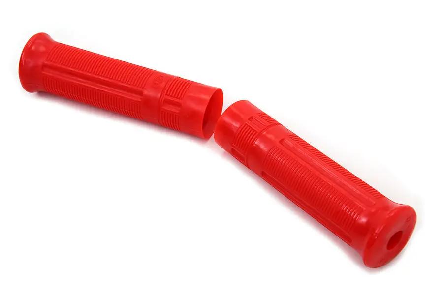V-Twin Red Beck Plastic Grip Set for 1936-1952 Indian Chiefs by V-Twin