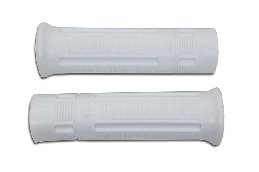 V-Twin White Beck Plastic Grip Set for Harley Davidson J Models (1936-1952) by V-Twin
