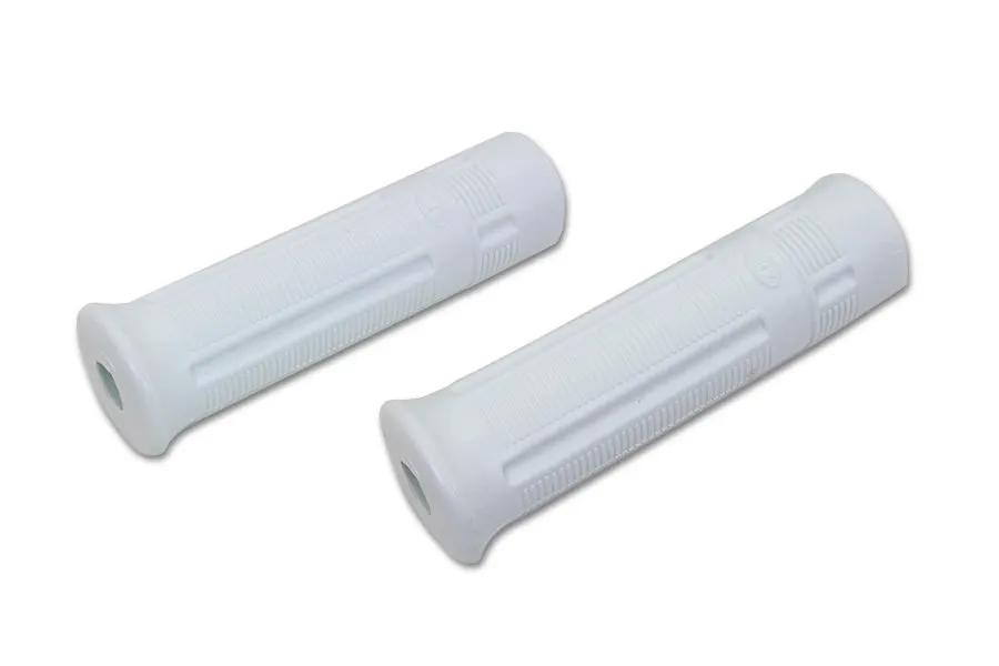 V-Twin White Beck Plastic Grip Set for Harley Davidson J Models (1936-1952) by V-Twin