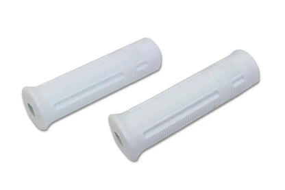 V-Twin White Beck Plastic Grip Set for Harley Davidson J Models (1936-1952) by V-Twin