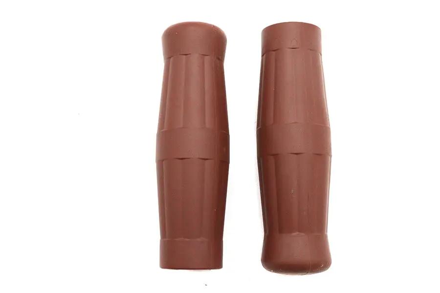 Wyatt Gatling 17-0518BR Brown Grip Set in 1909 Style for Harley Davidson Motorcycles by Wyatt Gatling