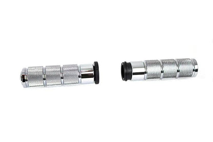 Wyatt Gatling Chrome Retro Throttle by Wire Grip Set for Harley Davidson Models by Wyatt Gatling