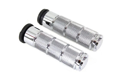 Wyatt Gatling Chrome Retro Throttle by Wire Grip Set for Harley Davidson Models by Wyatt Gatling