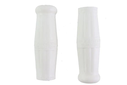 Colony Long Handlebar Grip Set for Harley Davidson EL Models - White Rubber by Colony