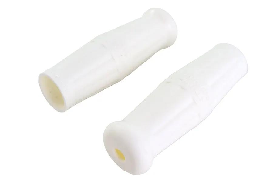 Colony Long Handlebar Grip Set for Harley Davidson EL Models - White Rubber by Colony