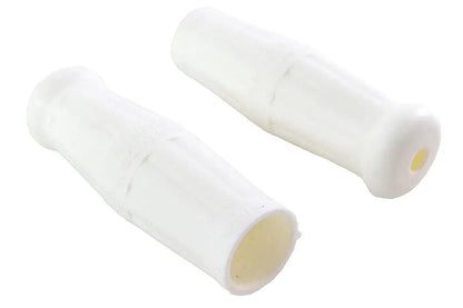 Colony Long Handlebar Grip Set for Harley Davidson EL Models - White Rubber by Colony