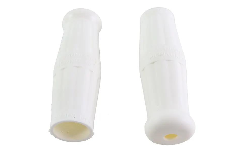 Colony Long Handlebar Grip Set for Harley Davidson EL Models - White Rubber by Colony