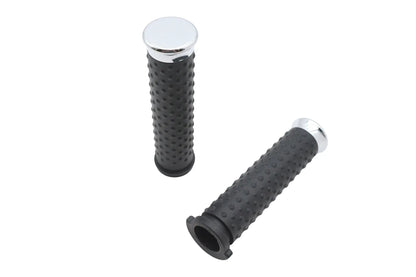 Wyatt Gatling Deluxe Grip Set Chrome for Harley Davidson FLT Models (2011-2017) by Wyatt Gatling