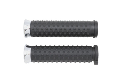 Wyatt Gatling Deluxe Grip Set Chrome for Harley Davidson FLT Models (2011-2017) by Wyatt Gatling