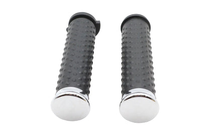 Wyatt Gatling Deluxe Grip Set Chrome for Harley Davidson FLT Models (2011-2017) by Wyatt Gatling