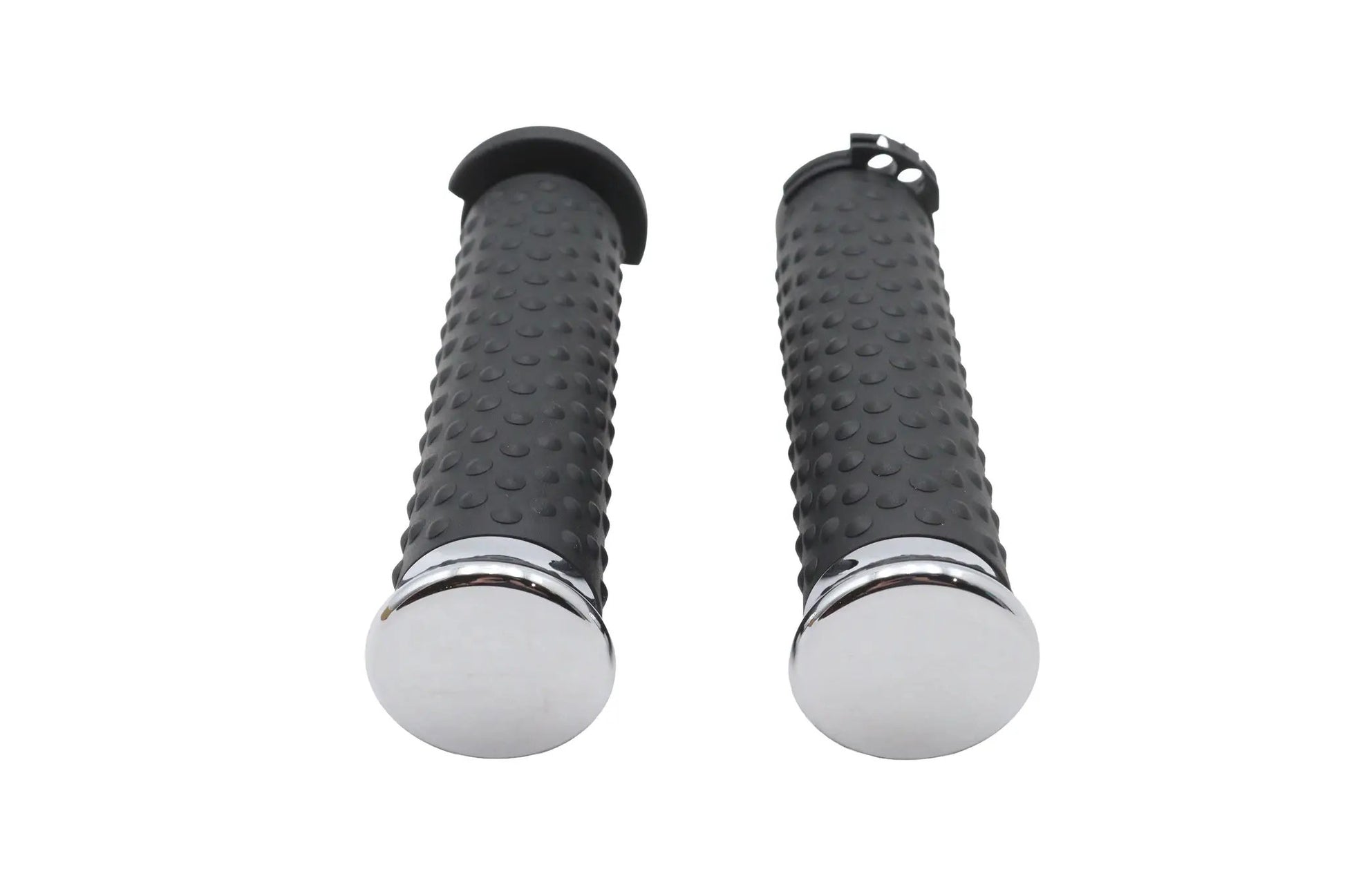 Wyatt Gatling Deluxe Chrome Throttle by Wire Grip Set for Harley Davidson Motorcycles by Wyatt Gatling