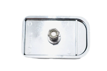 Ultima Diamond Rear Brake Pedal Pad - Chrome with Rubber Inlay, Part 22-167 by Ultima