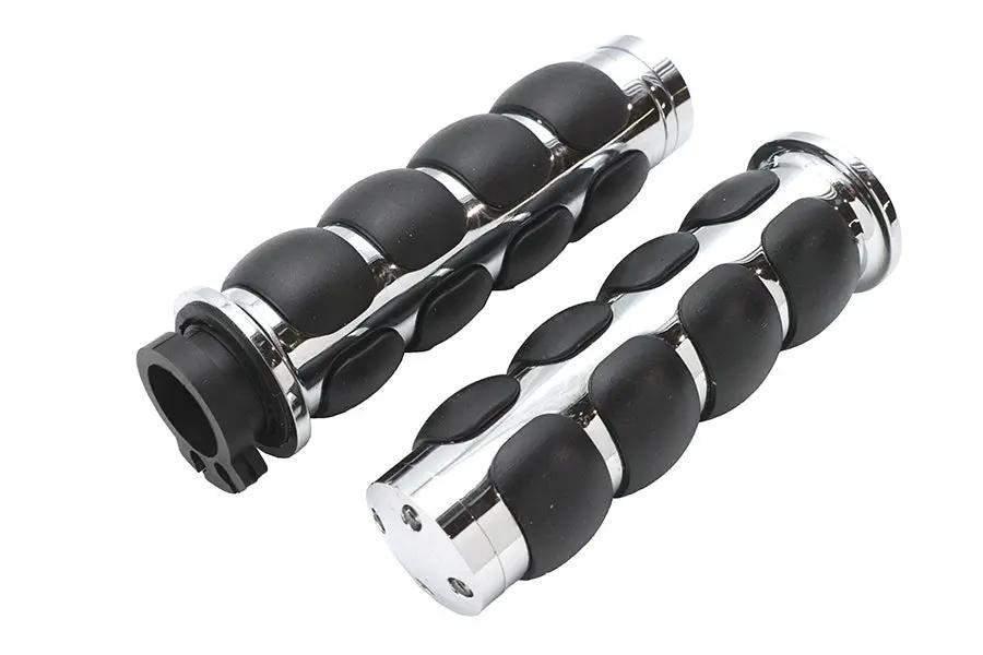 Ultima Cushioned TBW Grip Set with Chrome Ends - Part #35-202 by Ultima