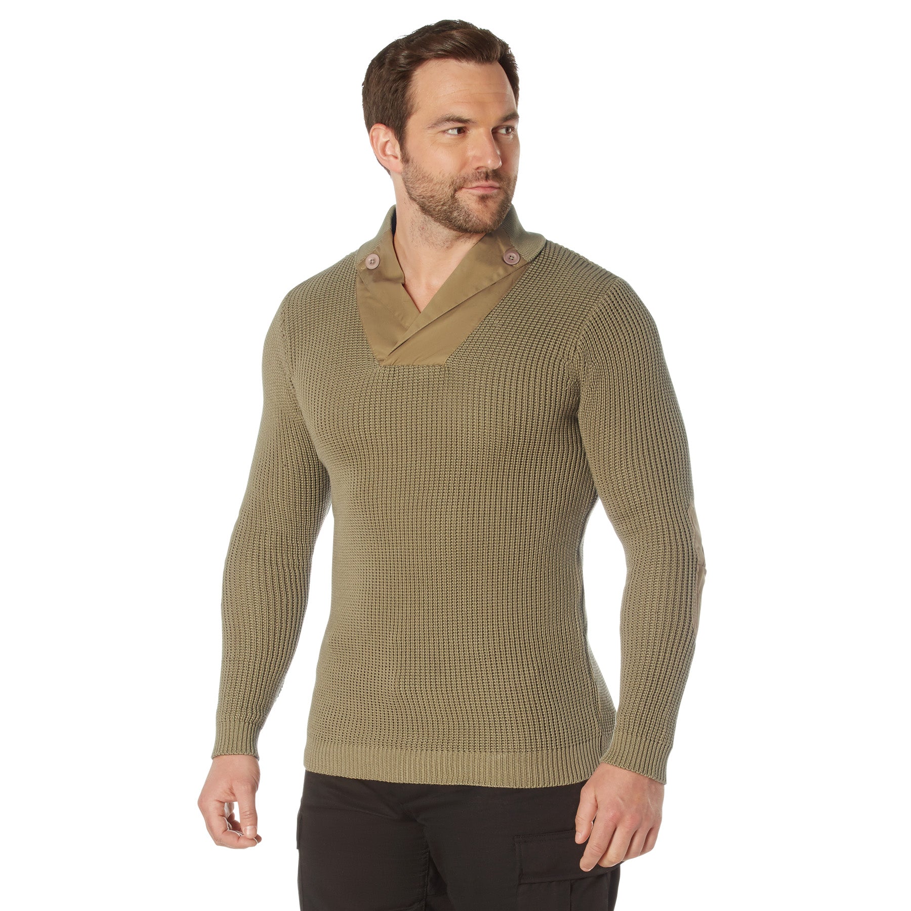 Rothco WWII Vintage Mechanics Sweater - Khaki, Size M