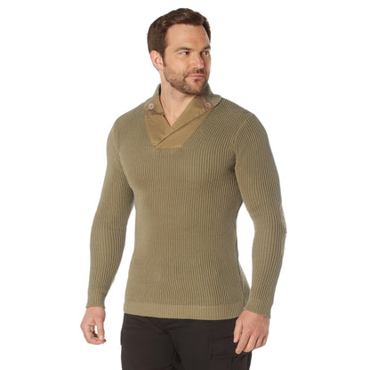 Rothco WWII Vintage Mechanics Sweater - Khaki, Size M