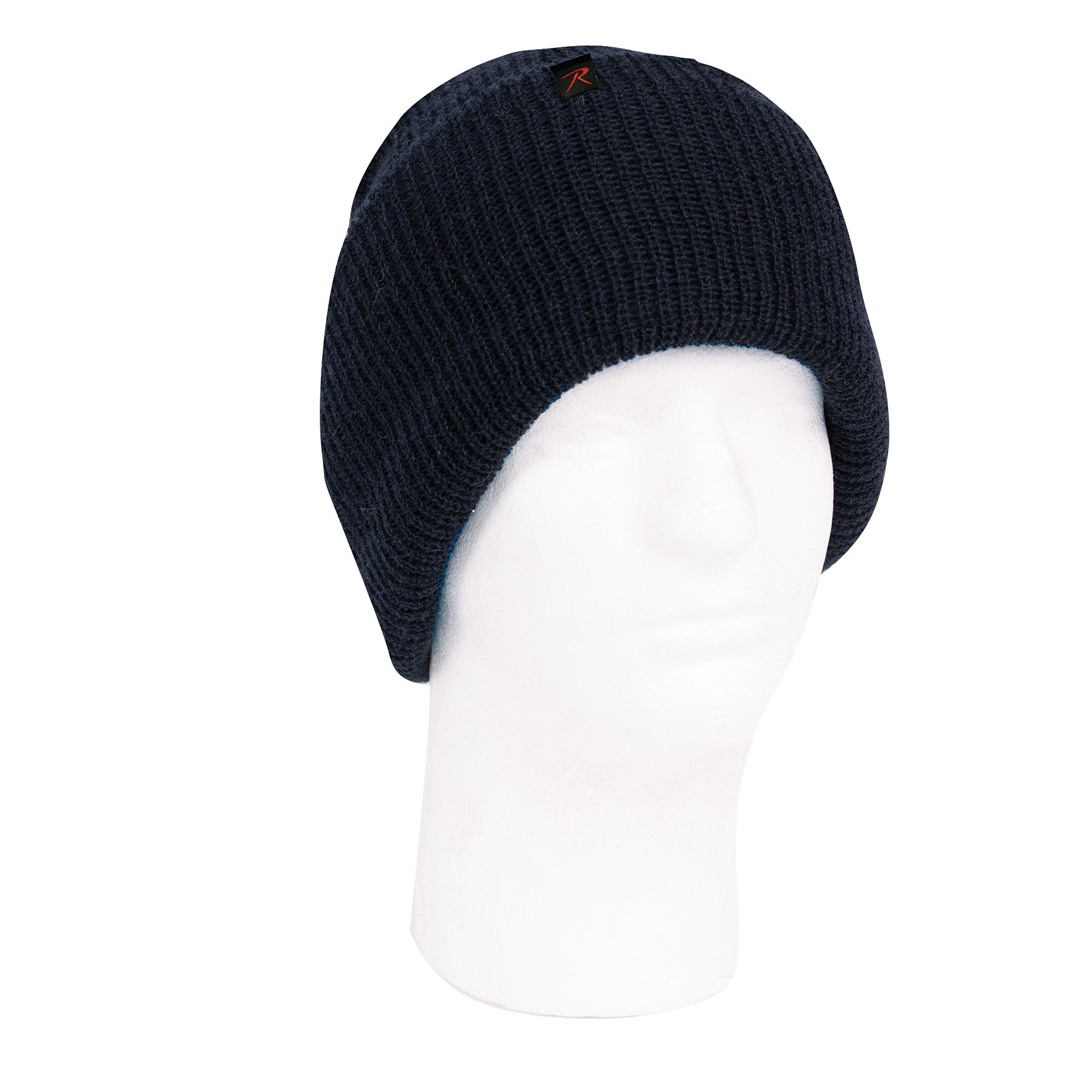 Rothco Wool Watch Cap Navy Blue - Insulating Military-Style Knit Hat for Cold Weather