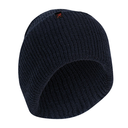 Rothco Wool Watch Cap Navy Blue - Insulating Military-Style Knit Hat for Cold Weather