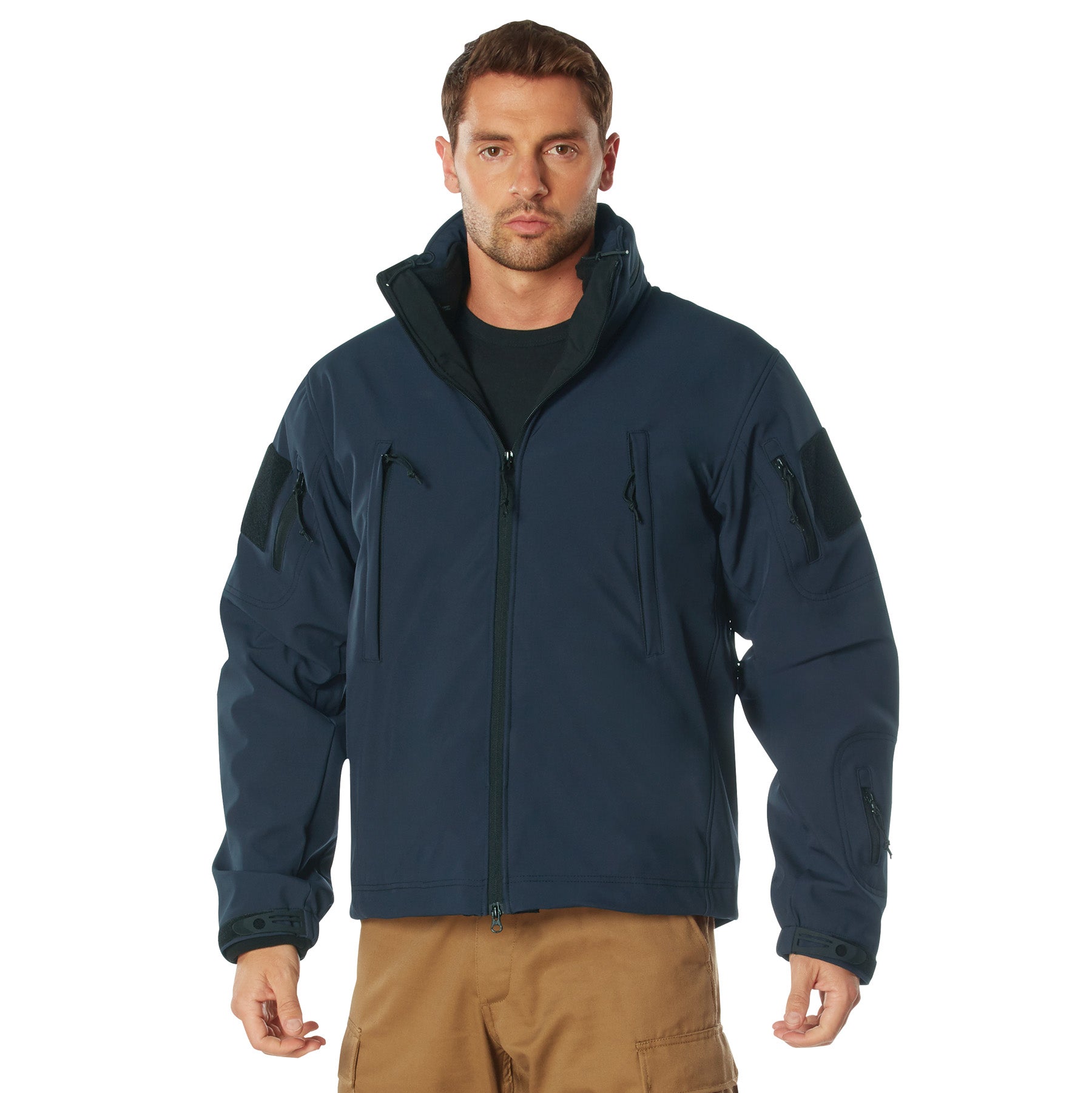 Rothco 3-in-1 Spec Ops Soft Shell Jacket in Midnight Navy Blue, Size Small