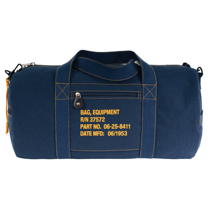 Rothco Canvas Equipment Bag Navy Blue – 19-Inch Heavy Duty Duffel for Travel, Work, and Sports