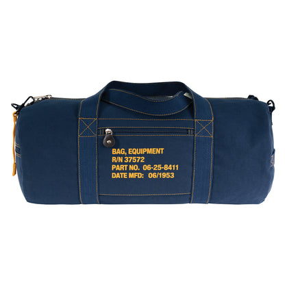 Rothco Canvas Equipment Bag Navy Blue, 24-Inch Heavy-Duty Duffle for Travel and Outdoor Use