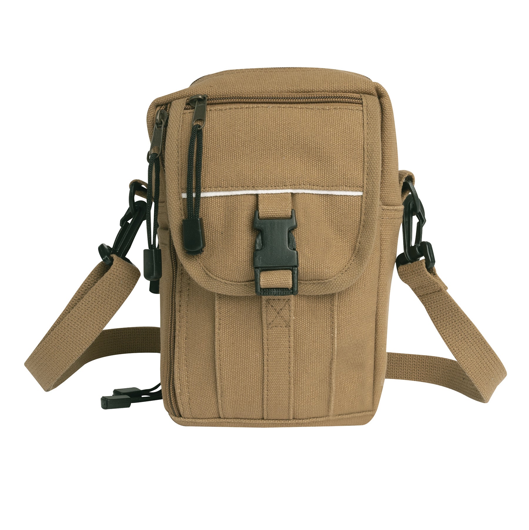 Rothco Heavyweight Classic Canvas Passport Travel Pouch in Coyote Brown
